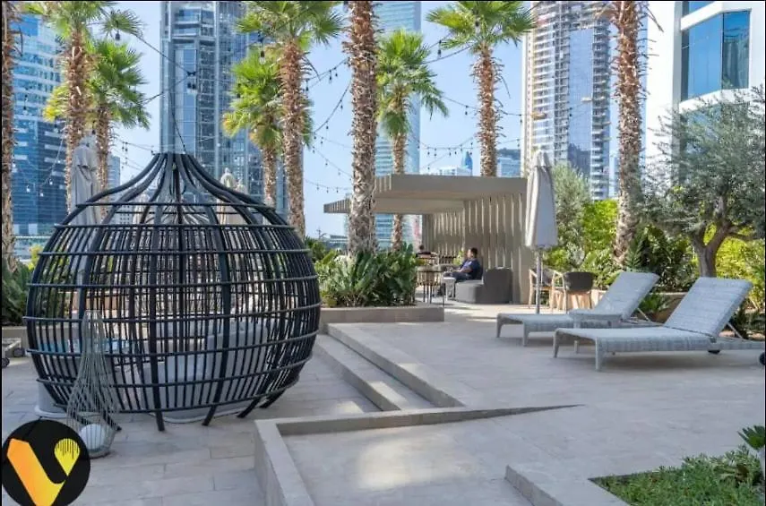 Apartment Vogue Damac Maison Prive Balcony & Pool With Canal View Prime Business Bay Location, Steps From Downtown & Burj Khalifa Dubai