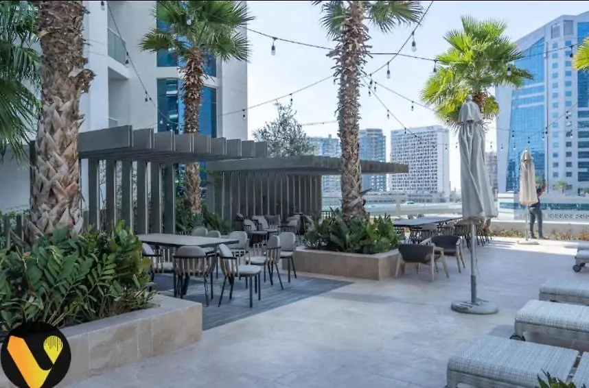 Vogue Damac Maison Prive Balcony & Pool With Canal View Prime Business Bay Location, Steps From Downtown & Burj Khalifa Dubai